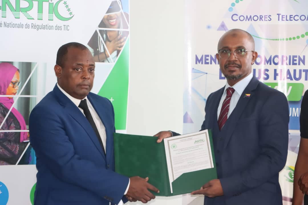 Attribution de fréquences 5G à l'opérateur Comores télécom par l'ANRTIC